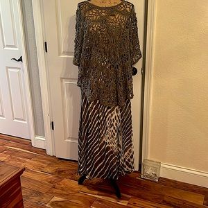 Skirt with crocheted top